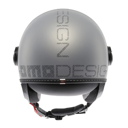 CASCO JET MOMO DESIGN FGTR EVO HIP GRIGIO OPACO / TEXTURE GRIGIA CERULEO