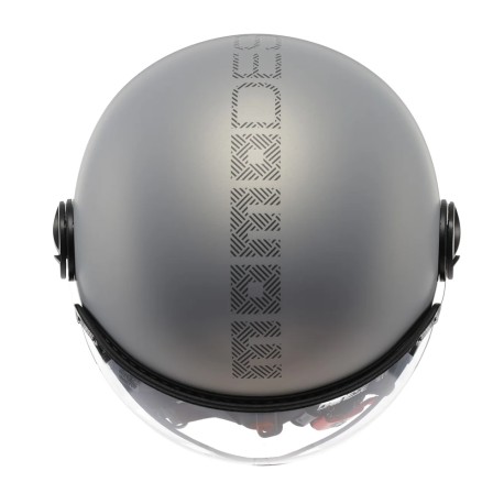 CASCO JET MOMO DESIGN FGTR EVO HIP GRIGIO OPACO / TEXTURE GRIGIA CERULEO