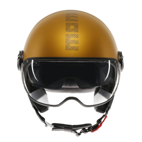 CASCO JET MOMO DESIGN FGTR EVO HIP OCRA OPACO / TEXTURE GRIGIA