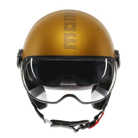 CASCO JET MOMO DESIGN FGTR EVO HIP OCRA OPACO / TEXTURE GRIGIA