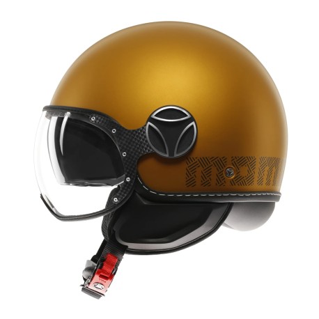 CASCO JET MOMO DESIGN FGTR EVO HIP OCRA OPACO / TEXTURE GRIGIA