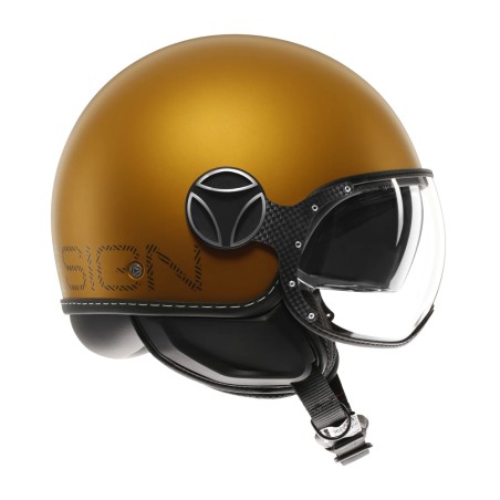 CASCO JET MOMO DESIGN FGTR EVO HIP OCRA OPACO / TEXTURE GRIGIA