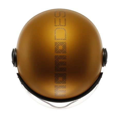 CASCO JET MOMO DESIGN FGTR EVO HIP OCRA OPACO / TEXTURE GRIGIA