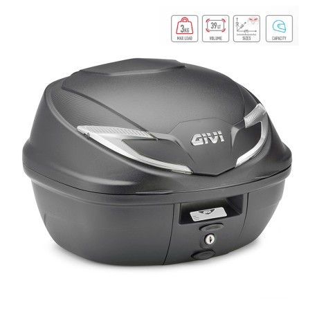 BAULETTO GIVI B360NT2 TECH MONOLOCK 39 LITRI CON PIASTRA