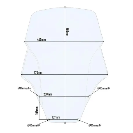 PARABREZZA ALTO GIVI D1166ST HONDA FORZA ABS 125 300 2018 - 2020