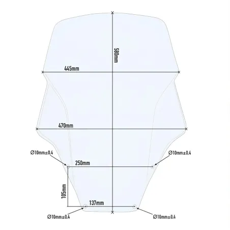 PARABREZZA ALTO GIVI D1166ST HONDA FORZA ABS 125 300 2018 - 2020