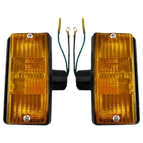 COPPIA FRECCE ANTERIORI VESPA PX ARANCIONI