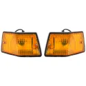 COPPIA FRECCE POSTERIORI ARANCIONI VESPA PX 58403