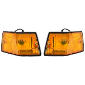 COPPIA FRECCE POSTERIORI ARANCIONI VESPA PX 58403