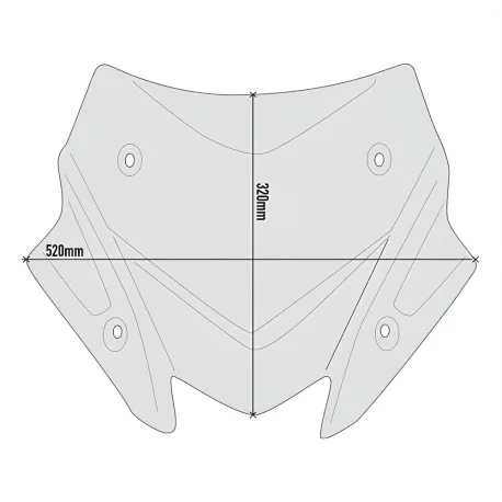 CUPOLINO BASSO RACING FUME GIVI D2147B YAMAHA T-MAX 560 2020 - 2021