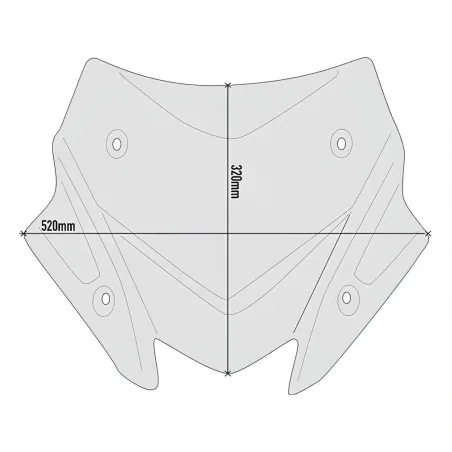 CUPOLINO BASSO RACING FUME GIVI D2147B YAMAHA T-MAX 560 2020 - 2021