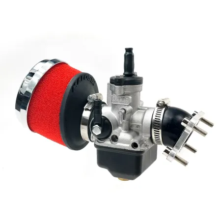 KIT CARBURATORE RACING PHBL 25 COLLETTORE FILTRO ARIA MOTORE MINARELLI AM6 E DERBI