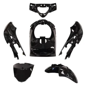 KIT CARENE 6 PEZZI NERO LUCIDO PIAGGIO LIBERTY IGET 50 125 150 2015 - 2023