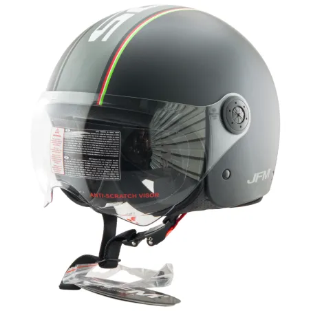 CASCO JET JFM NERO OPACO 980NO