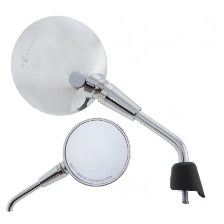 COPPIA SPECCHIETTI SHORTY CROMATI SIP VESPA PRIMAVERA GTS 50 125 150 300