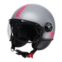CASCO JET MOMO DESIGN MATT GREY FUCSIA | 21184A7029023