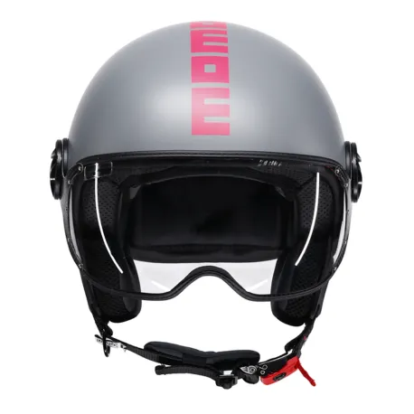 CASCO JET MOMO DESIGN MATT GREY FUCSIA | 21184A7029023