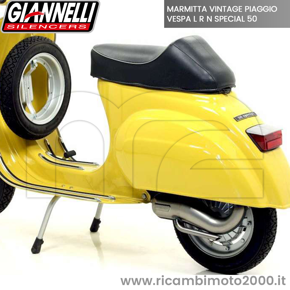 Marmitte: Marmitta Scarico Giannelli Vintage Piaggio Vespa 50 L R N Special  30053