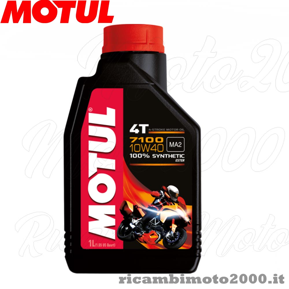 Lubrificanti: Olio Motore Motul 7100 10w40 100% Sintetico Universale Motori  4t 1L