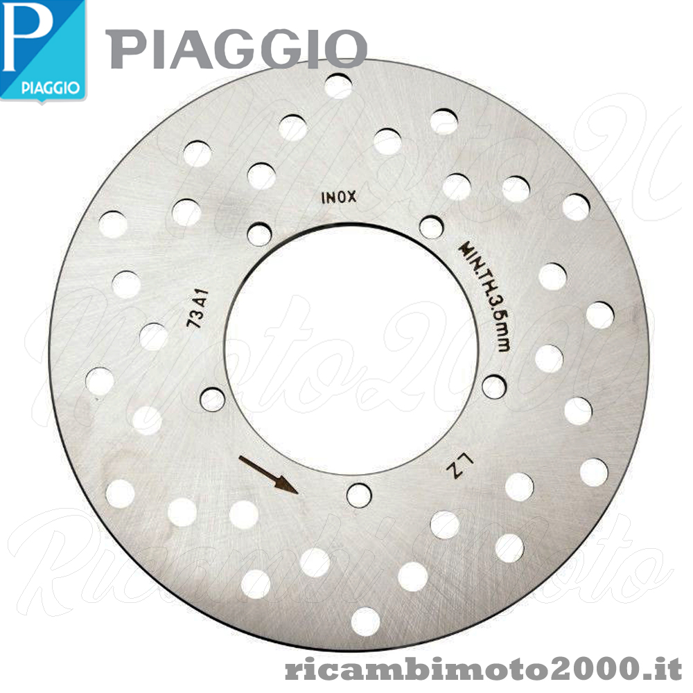 Dischi: Disco Freno Posteriore Originale Piaggio Nrg Mc3 Power Extreme 50  Gilera Runner Purejet Sp