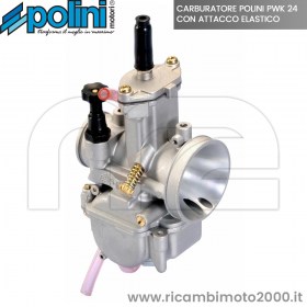 Alimentazione: Carburatore Polini Racing Pwk 24 Aria Manuale E Attacco  Elastico Scooter Vespa 50 125