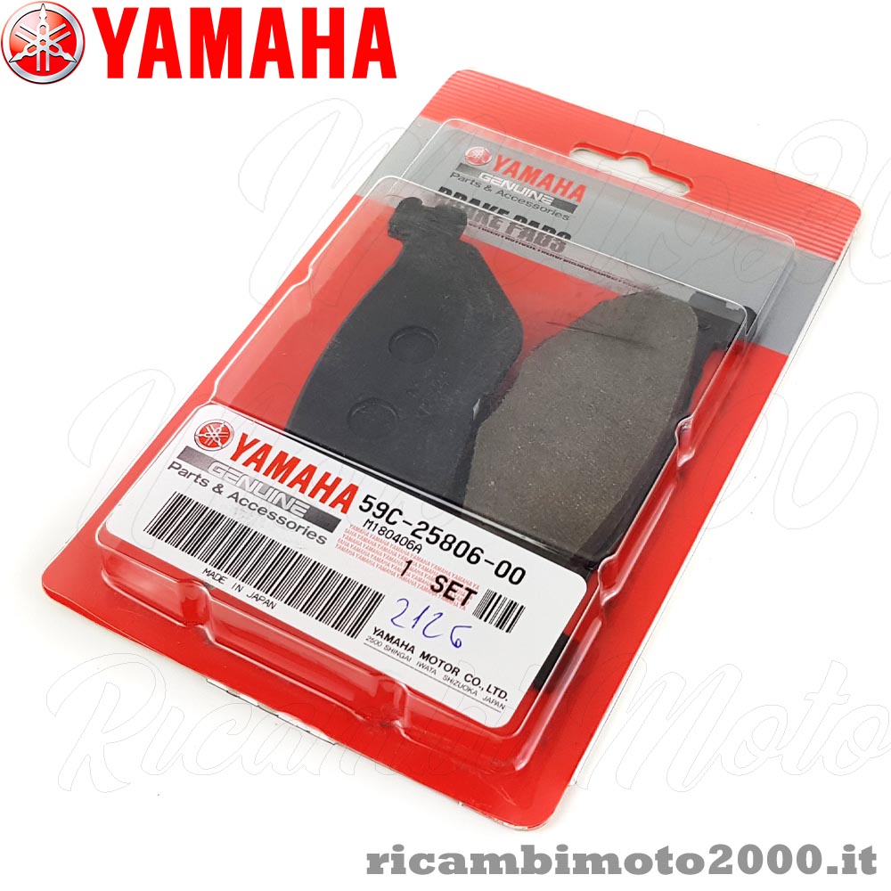Pastiglie: Coppia Pastiglie Posteriori Originali Yamaha T-Max Tmax 500 530  59C258060000